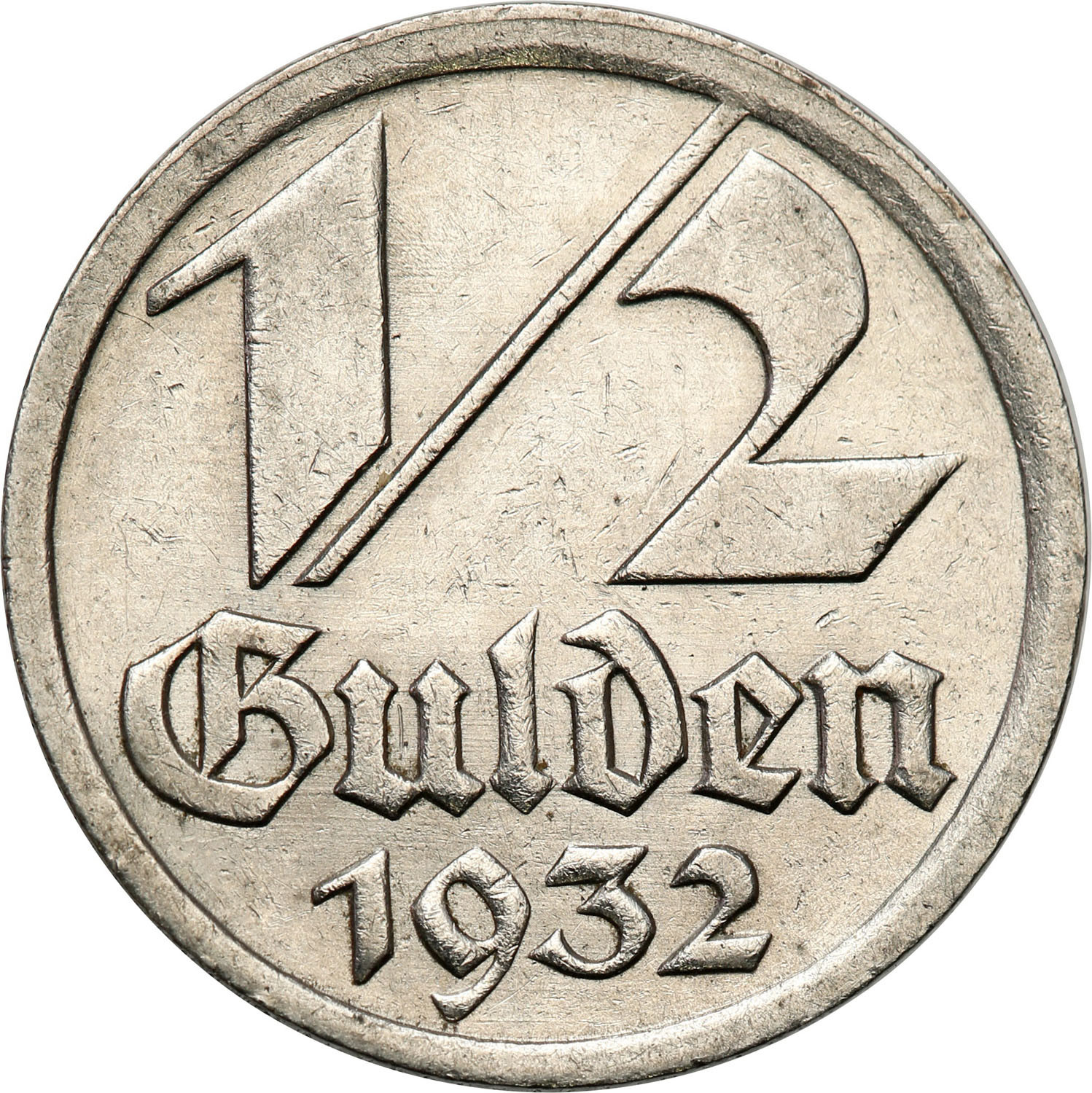 Wolne Miasto Gdańsk/Danzig 1/2 Guldena 1932